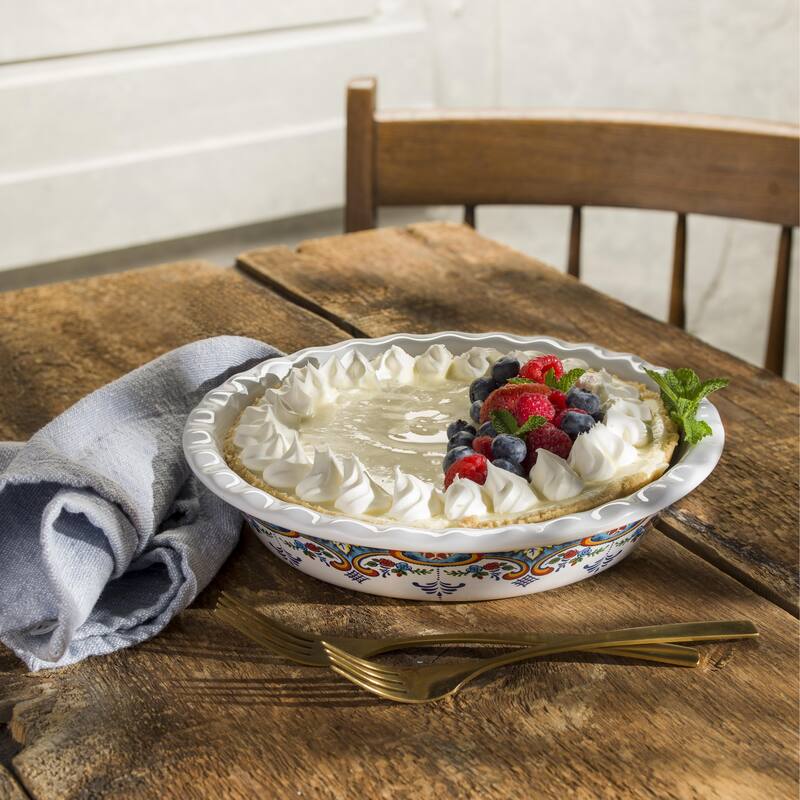 Euro Ceramica Zanzibar 10.75" Pie Plate