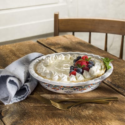 Euro Ceramica Zanzibar 10.75" Pie Plate