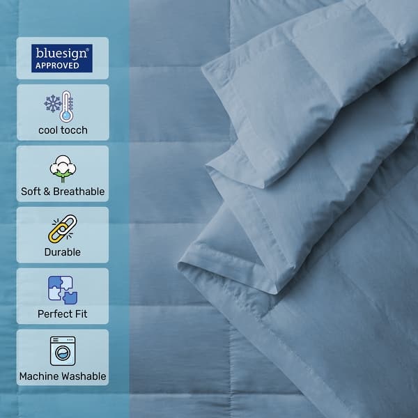 Lightweight Cooling Lyocell White Down Comforter, Tencel Oversized