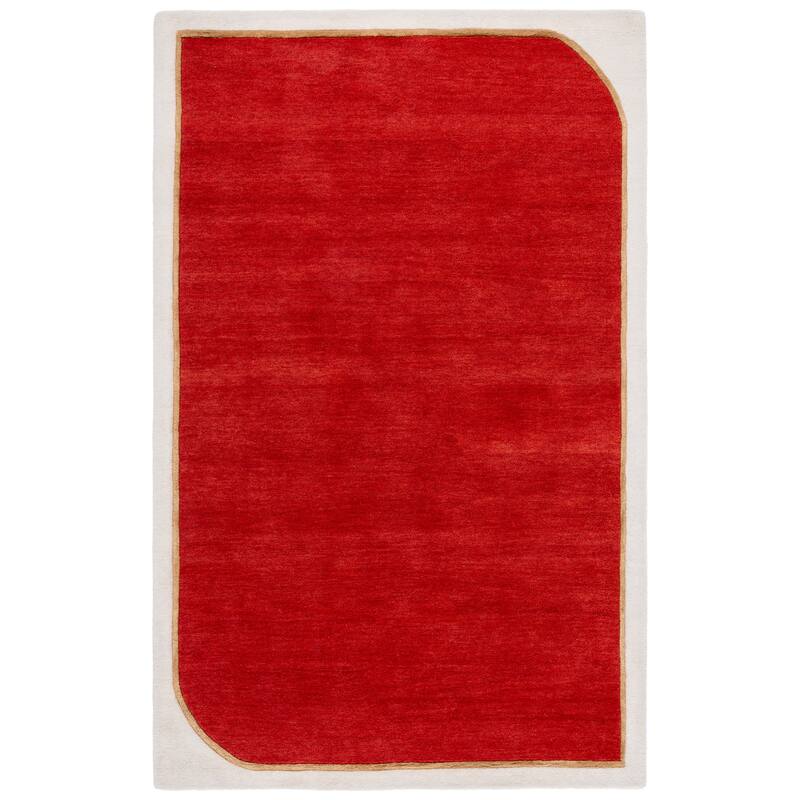 SAFAVIEH Handmade Fifth Avenue Abla Border Design Wool Rug