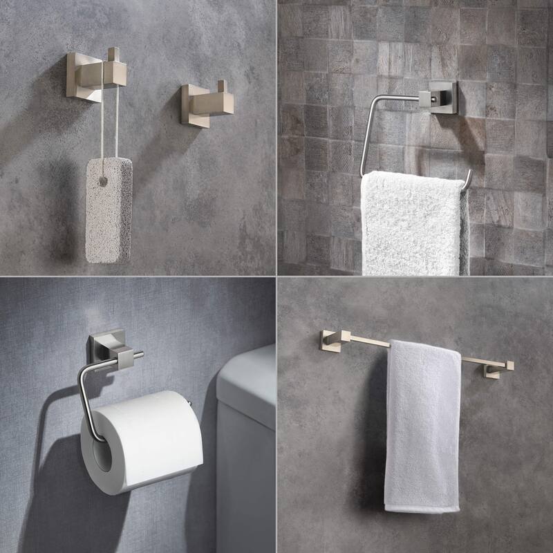 Cube 5-Piece Bathroom Hardware Set