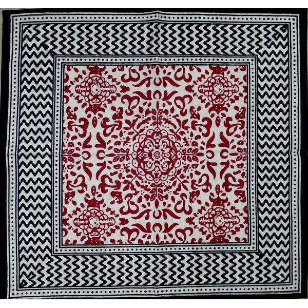 Shop French Country Cotton Geometric Tablecloth Square 72 X 72
