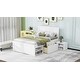 preview thumbnail 4 of 33, Twin Platform Bed with Drawer and Two Storage Shelves, No Box Spring Needed