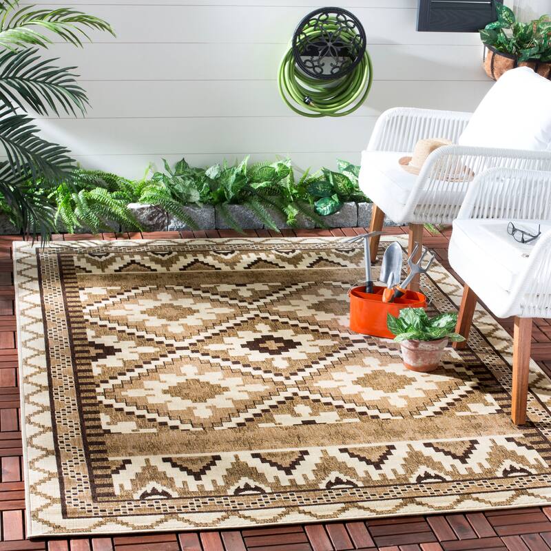 SAFAVIEH Veranda Vitaline Indoor/ Outdoor Waterproof Patio Backyard Rug
