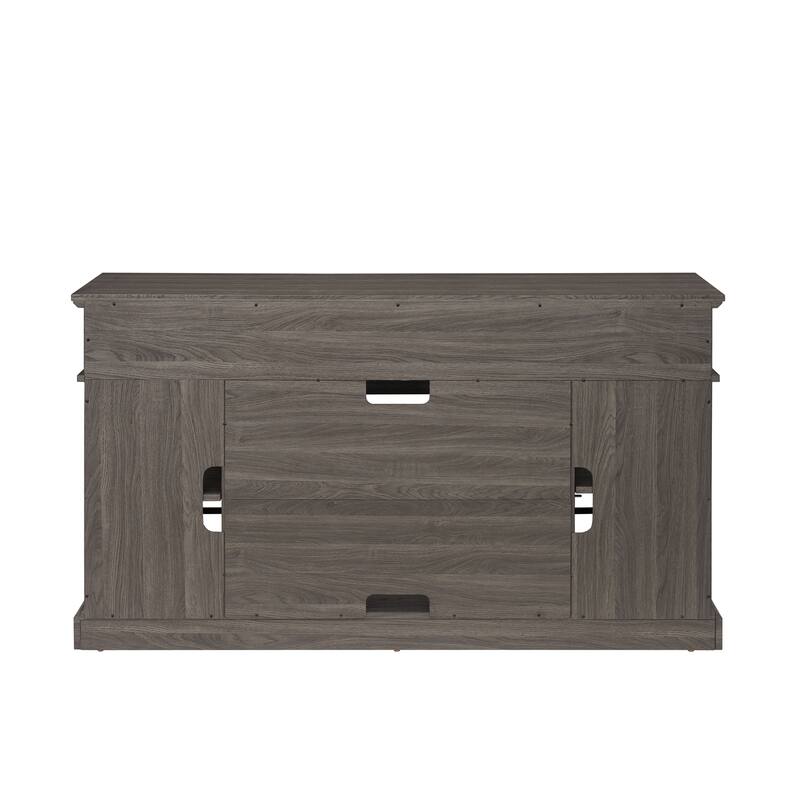 Entertainment Center for TV Up to 65" with Open & Closed Storage Space
