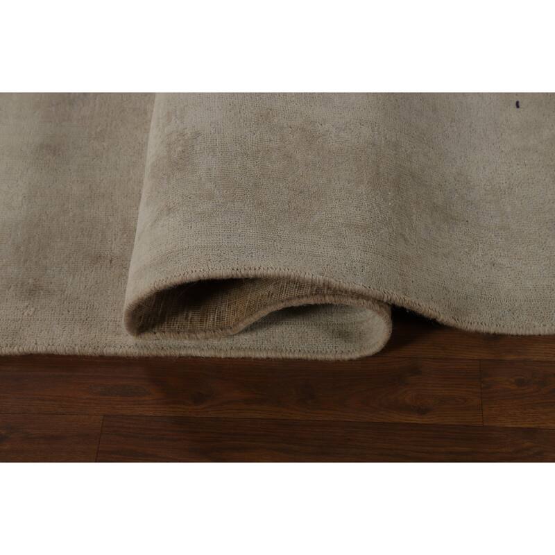 Distressed Tabriz Persian Vintage Rug Bedroom Handmade Wool Carpet - 6'6" x 10'4"