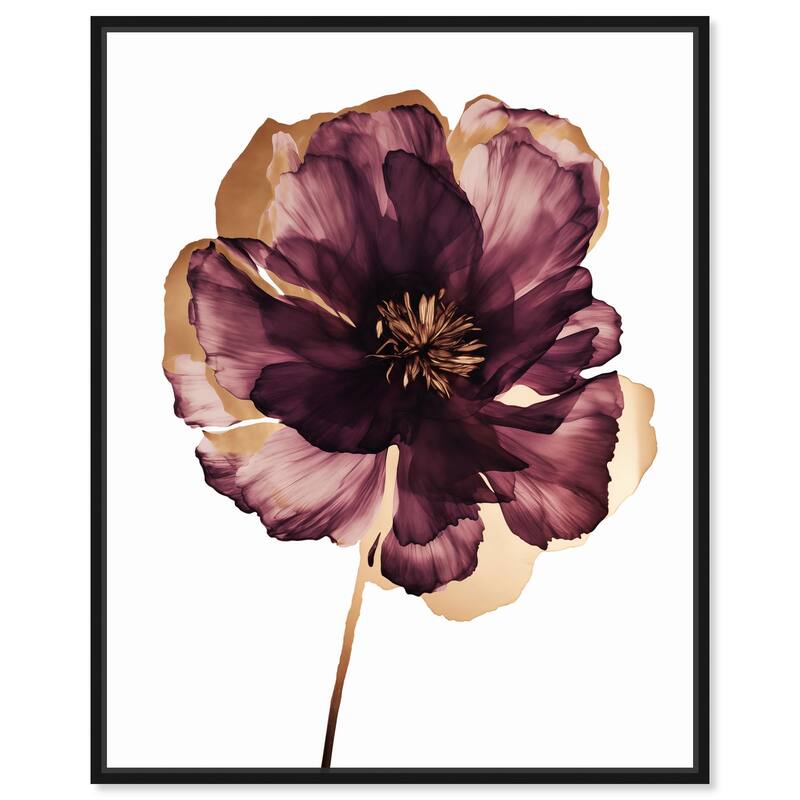 Lilac Blooming I Canvas by Art Remedy - 36" x 45" - Black
