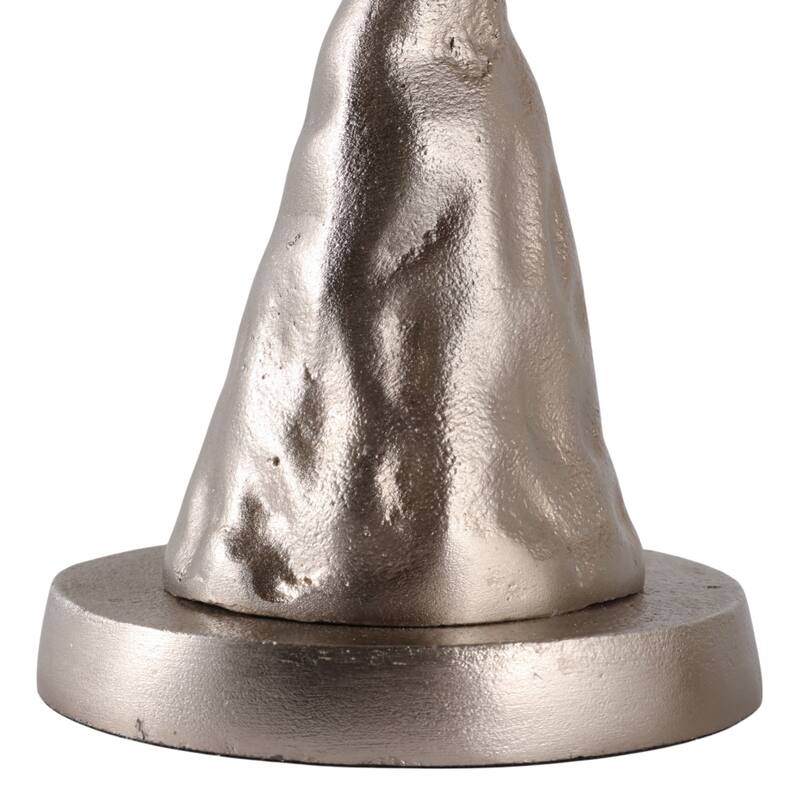 Metal Candle Holder Tabletop Sculptural Base (Set of 2) - 30" Silver - 29.5"