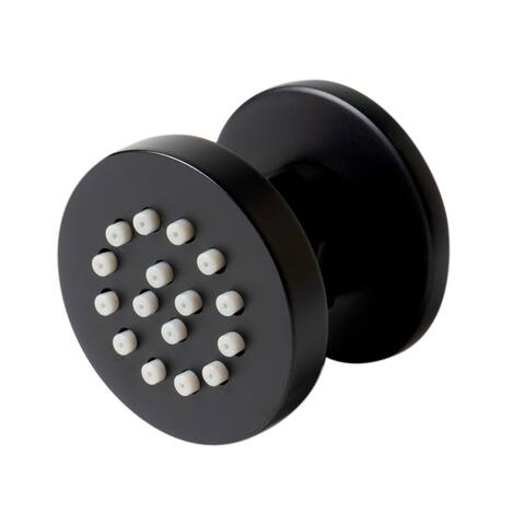 Black Matte 2" Round Adjustable Shower Body Spray
