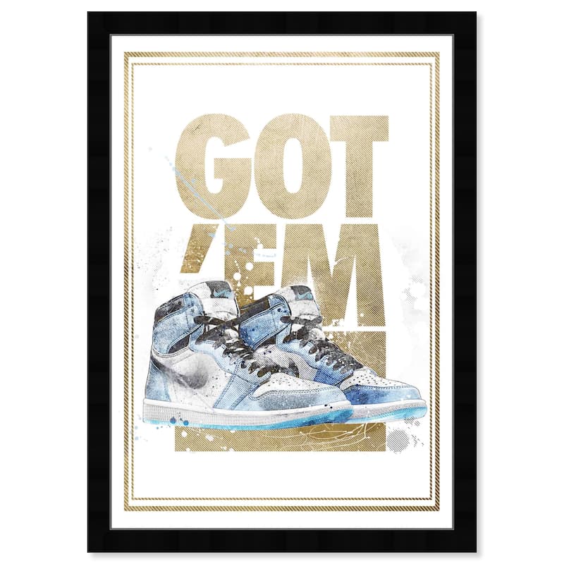 Wynwood Studio Prints Fashion and Glam Got The Sneakers White and Modern & Contemporary Wall Art Canvas Print