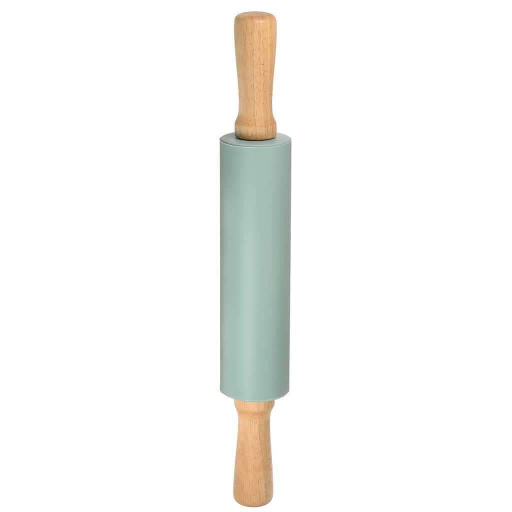 Silicone Rolling Pins for Baking 38cm x 5.2cm Dark Green - Dark Green