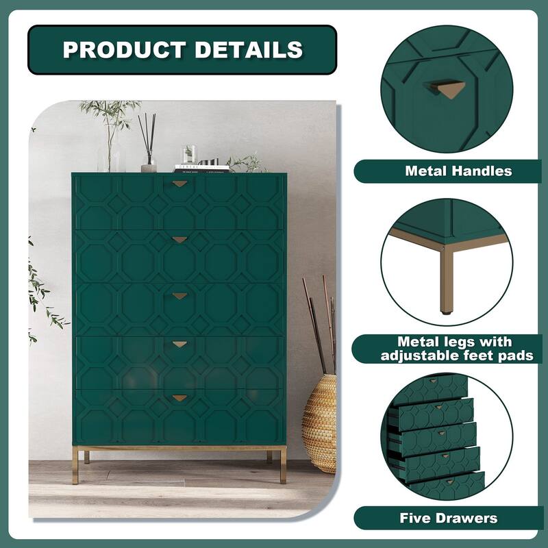 5 drawers cabinet