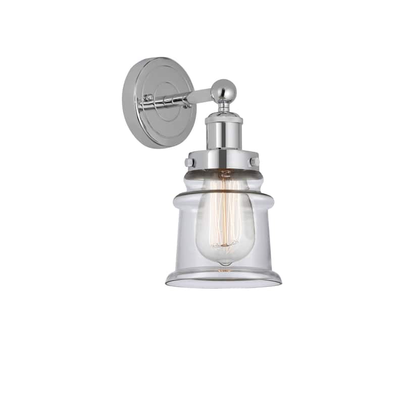 Innovations Lighting 616-1W-11-5 Canton Sconce Canton 11" Tall Wall - Polished Chrome / Clear