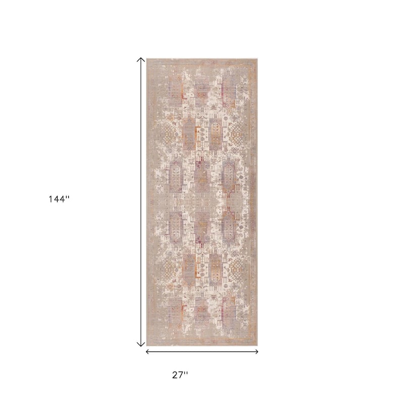 HomeRoots Southwestern Modern Runner Area Rug
