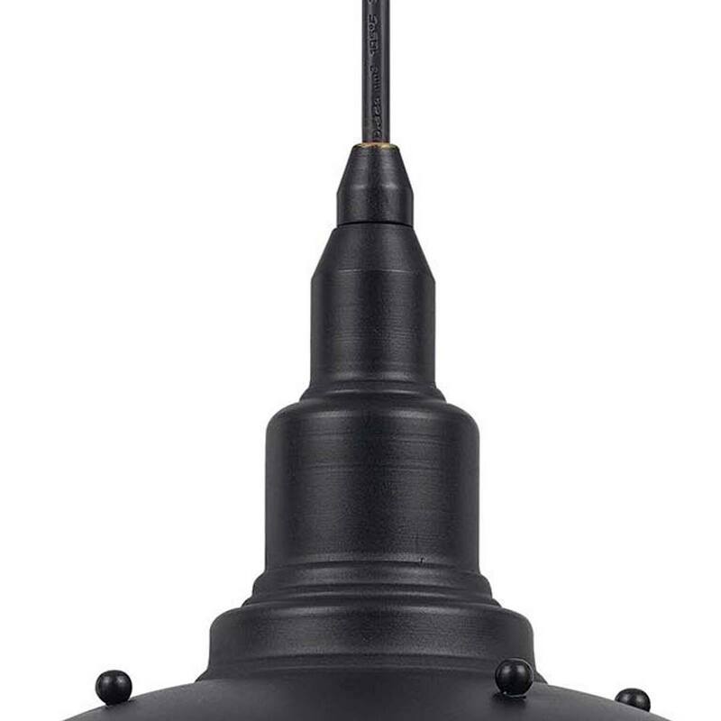 Modern Pendant Light 8 Inch Dark Bronze Metal - Stylish Ceiling Light Fixture - 9