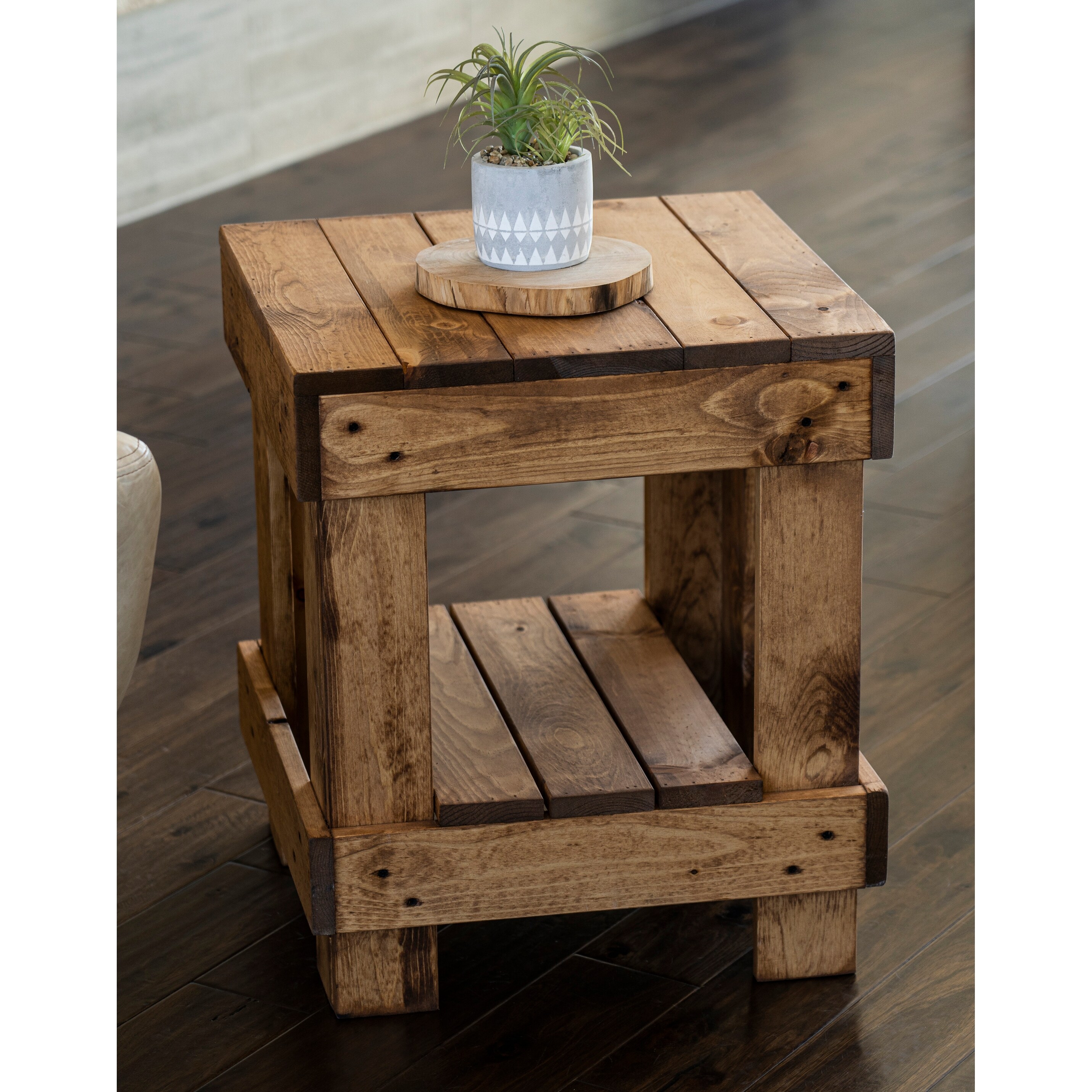 Landmark Pine Wood Living Room End Table
