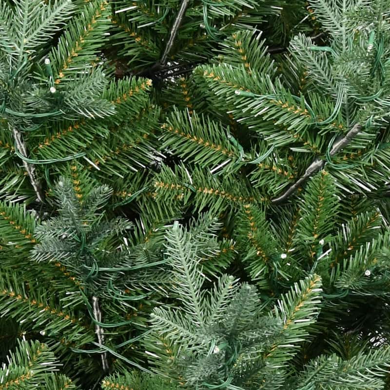 Puleo International 12' Pre-Lit Artificial Hillside Spruce Tree