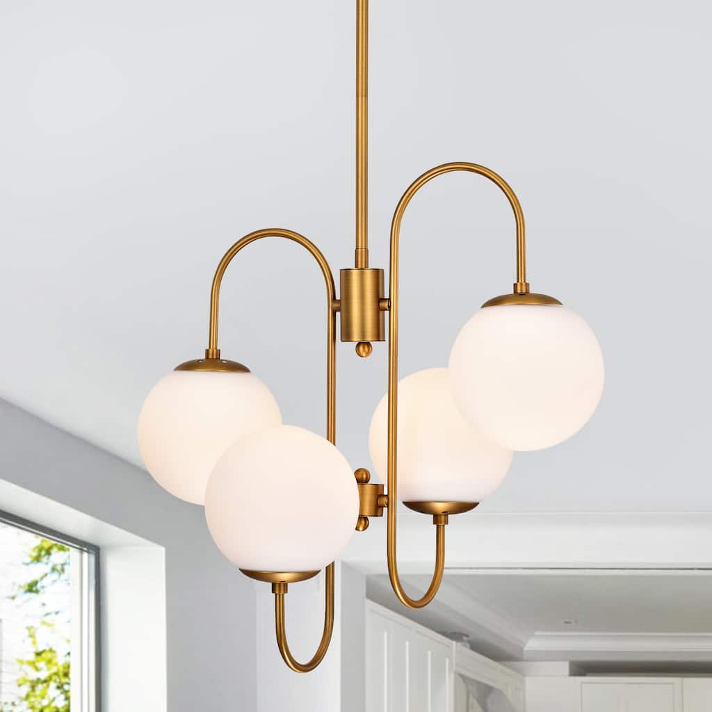 Eziz Gold 4-light Chandelier