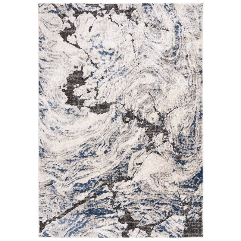 SAFAVIEH Petra Myrtis Modern Abstract Rug - 8' x 10' - Ivory/Blue