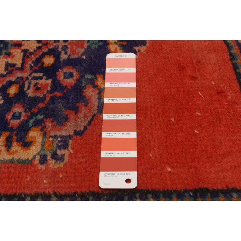 ECARPETGALLERY Hand-knotted Melis Vintage Copper Wool Rug - 2'8 x 10'11