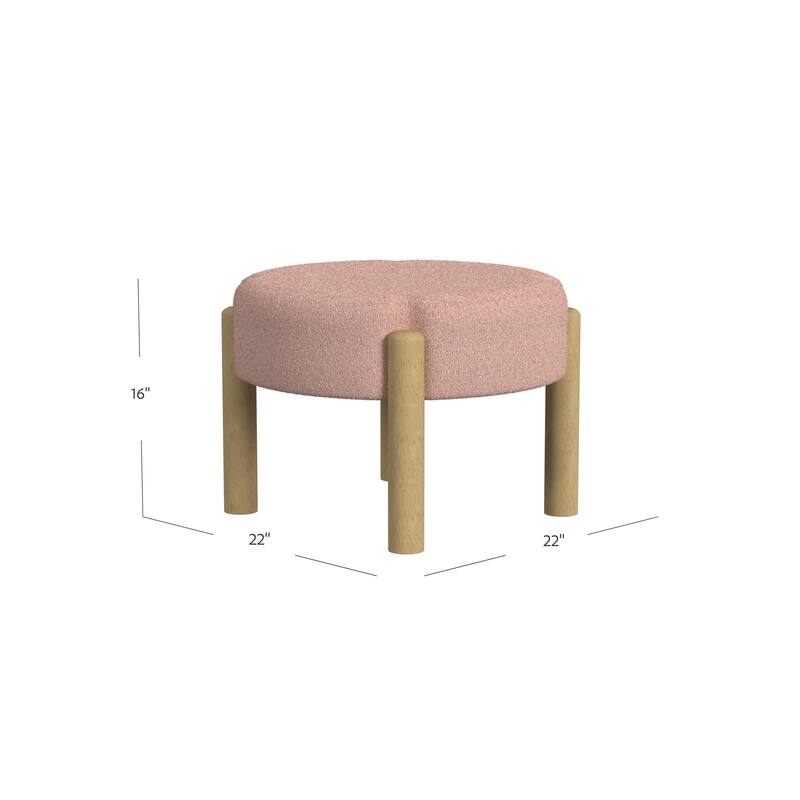 HomePop Luna Modern Ottoman