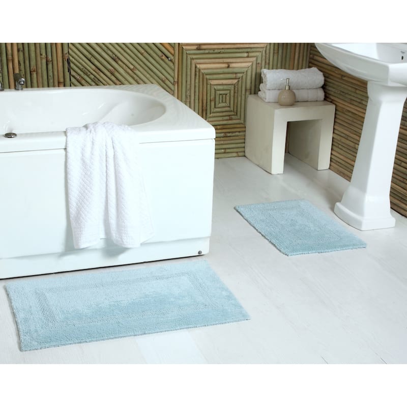Fabstyles Basix Soft & Absorbent Reversible Cotton Bath Rug