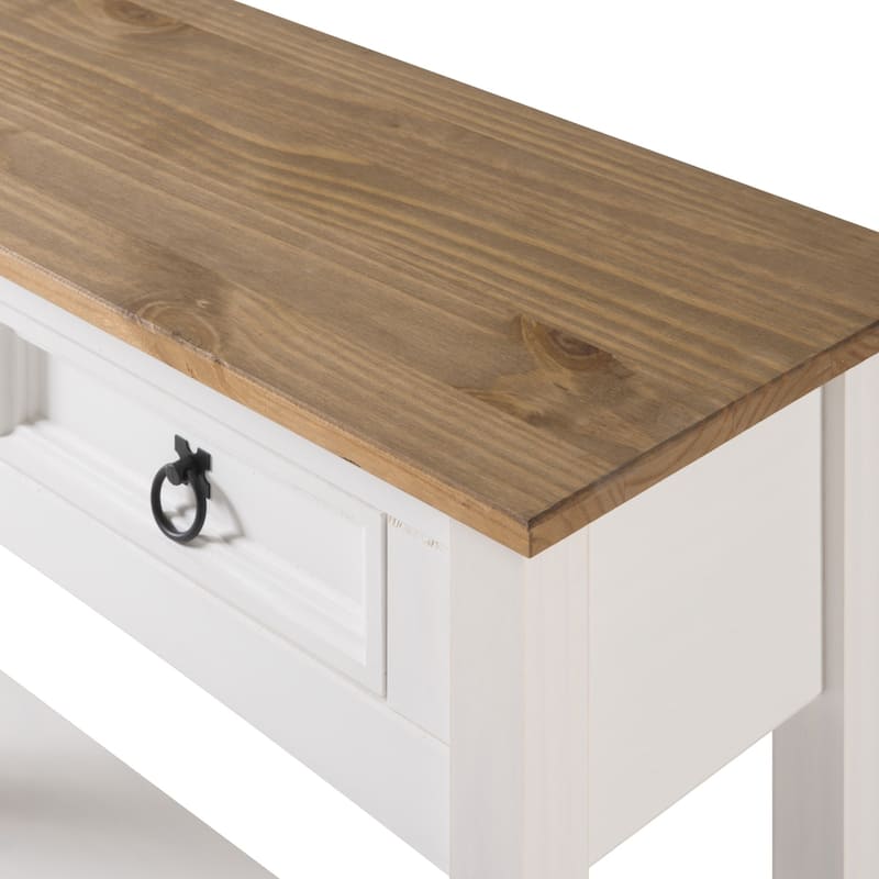 Wood Hall Table Console 2 Drawers Corona | Furniture Dash - N/A