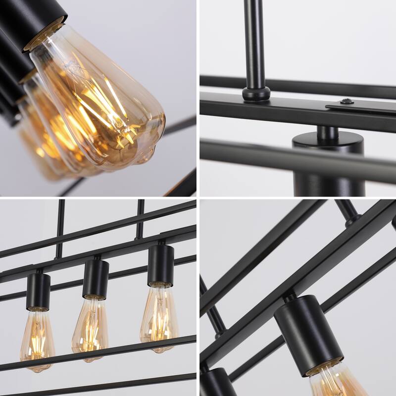 5-light Linear Chandelier/ Island Fixture