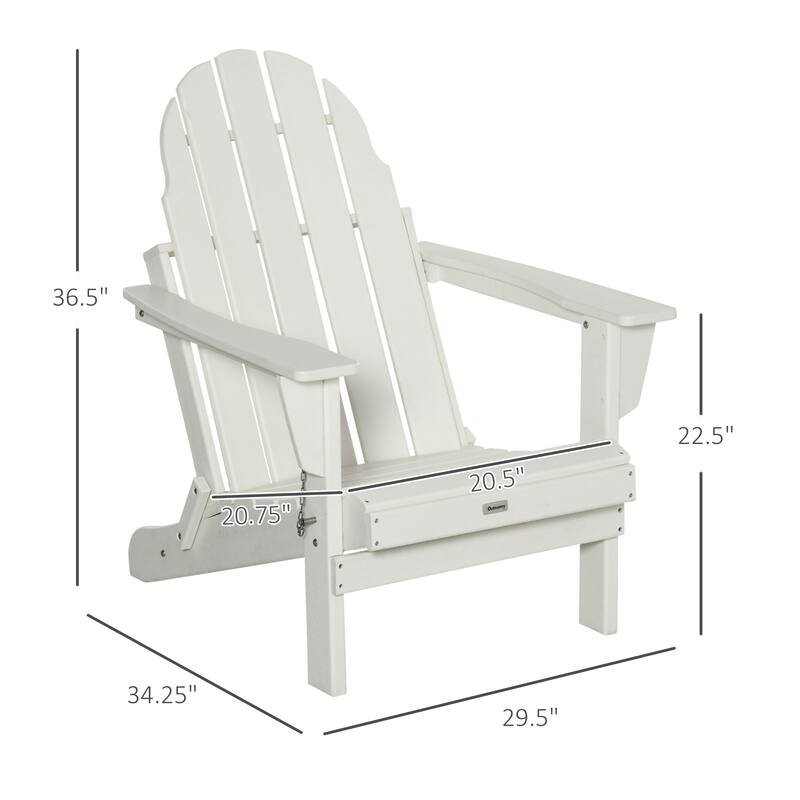 Patio Folding Adirondack Chair,Faux Wood Patio & Fire Pit Chair