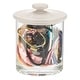 preview thumbnail 21 of 37, mDesign Round Storage Apothecary Canister for Bathroom, 2 Pack
