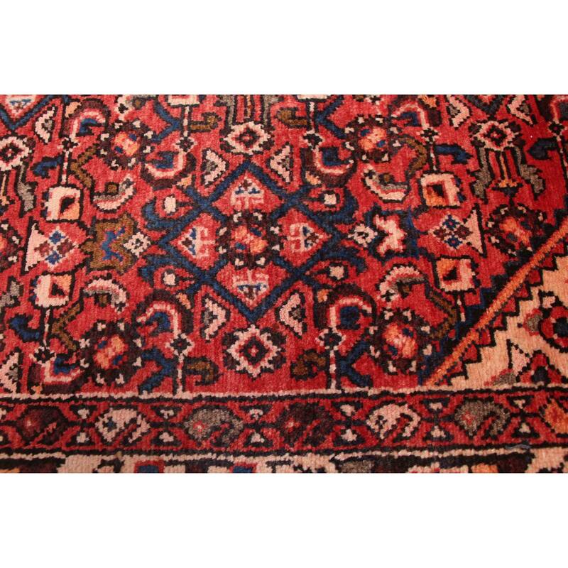 ECARPETGALLERY Hand-knotted Andelz Red Wool Rug - 3'6 x 10'4