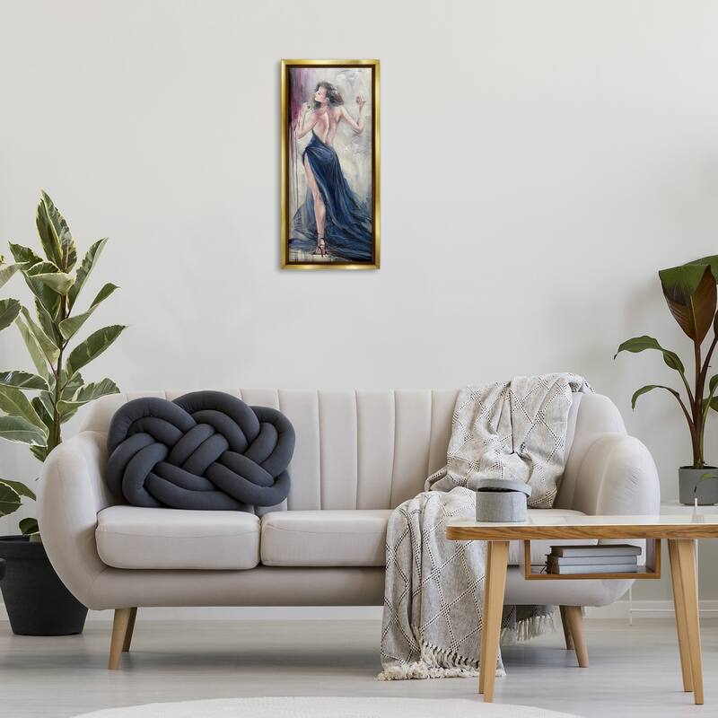 Stupell Trendy Elegance Visage Framed Floater Canvas Wall Art Design By Lucille Lee