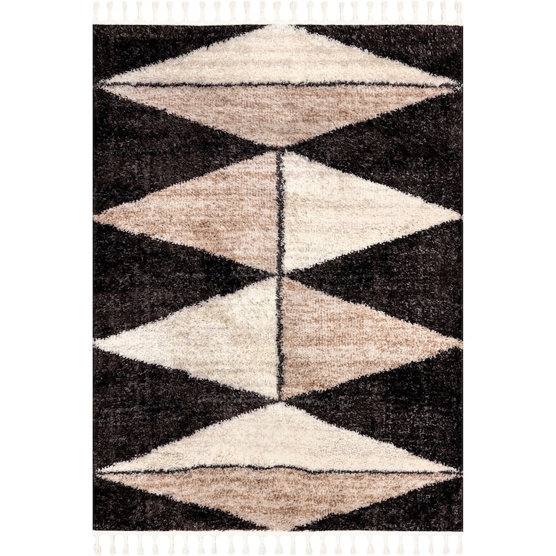Nuloom Micah Diamond Shag Tassel Area Rug