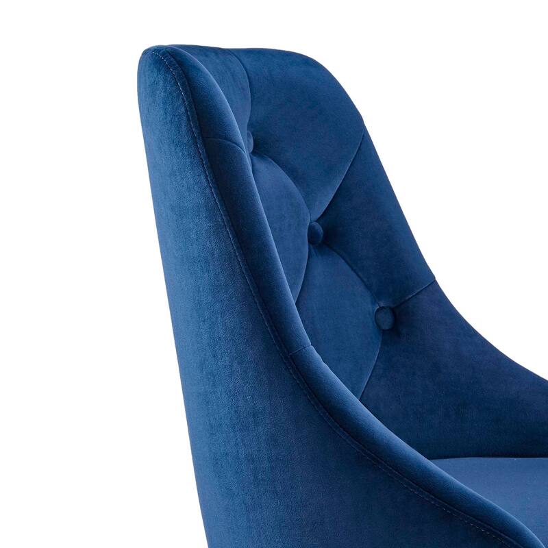 Distinct Tufted Swivel Performance Velvet Office Chair