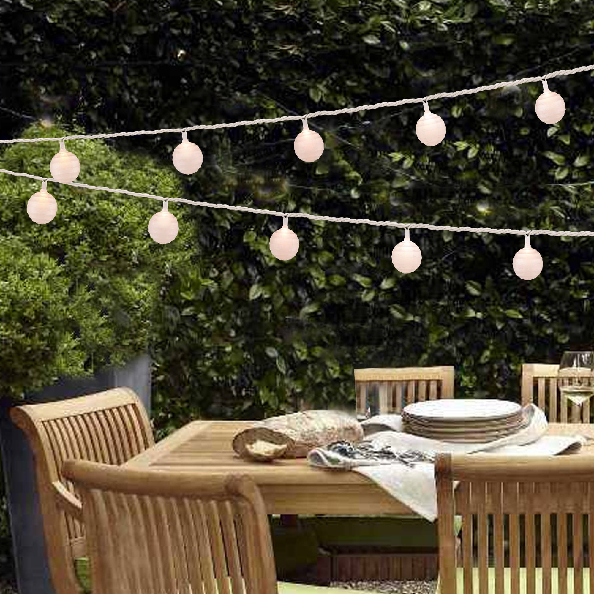 Backyard shop paper lanterns