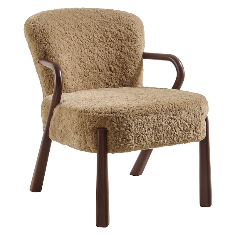 Arden Faux Shearling Accent Armchair