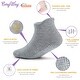 preview thumbnail 2 of 4, CozyWay Non-Slip Ankle Style Socks with Grippers, 12 Pack, Gray, 6-12 Months, Unisex