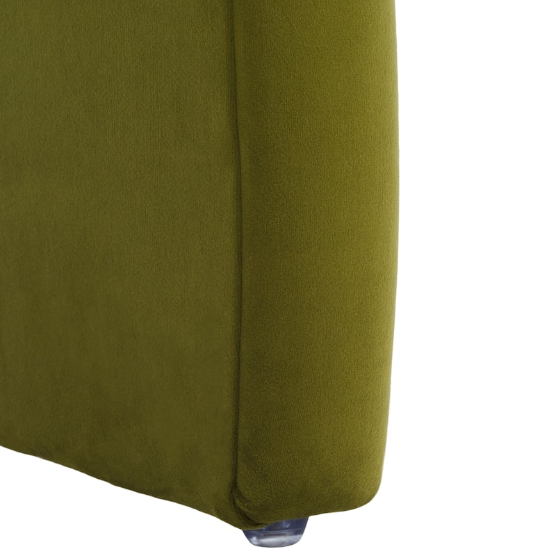 SAFAVIEH Alize Curved Waterfall Velvet Ottoman