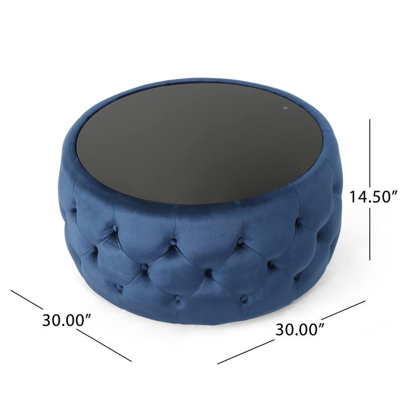 Elegant Design Ottoman with Velvet ,suit a variety of stylish home Settings