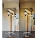 preview thumbnail 14 of 13, Modern Farmhouse Black 1-Light Outdoor Pendant Light Glass Patio Lantern Lamp - D10" X H12"