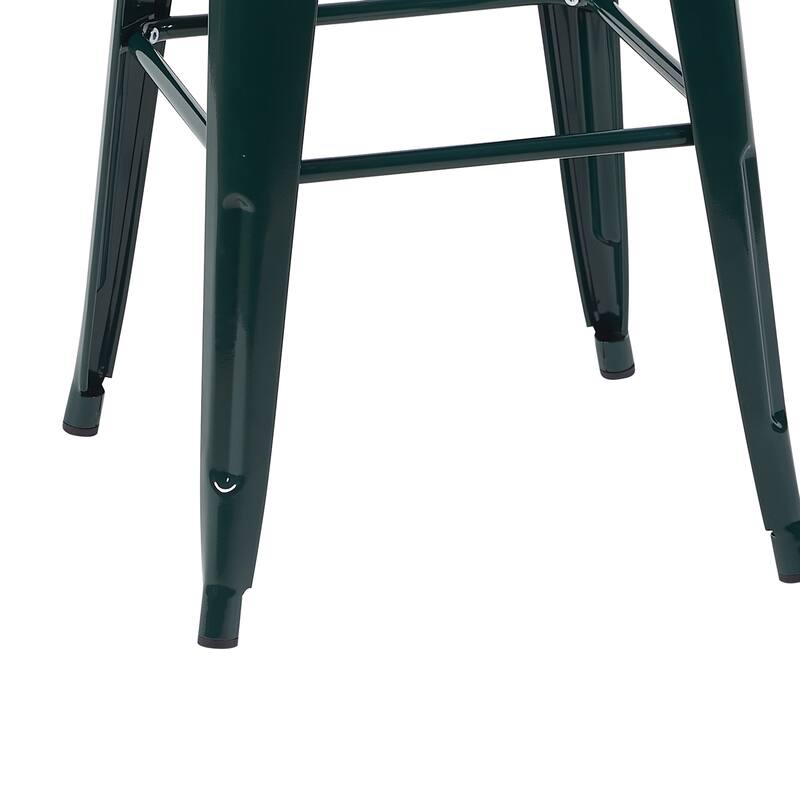 AC Pacific 30 Inch Industrial Stackable Metal BarStools Set of 4