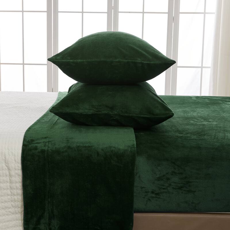 Linery & Co. Ultra Soft & Cozy Velvet Plush Fleece Printed Sheet Set