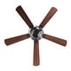 preview thumbnail 10 of 10, 48" Industrial Metal Cage Low Profile Ceiling Fan with Remote