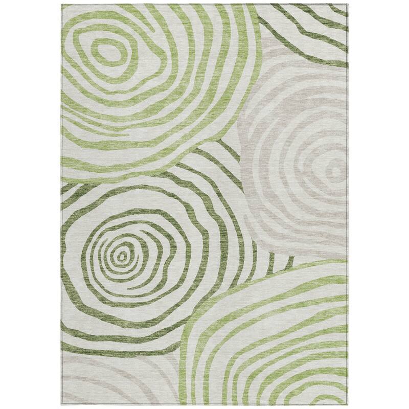 HomeRoots Abstract Transitional Rectangle Outdoor Rug