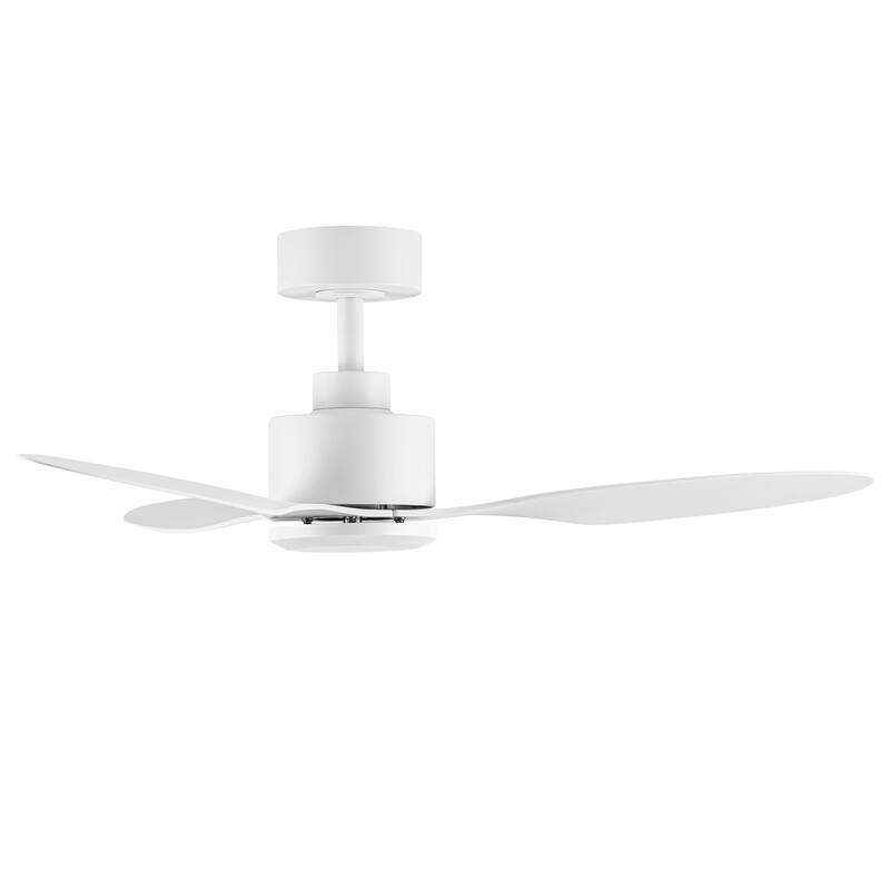 42-Inches Black/White Ceiling Fan with Remote without Light(3-Blade)
