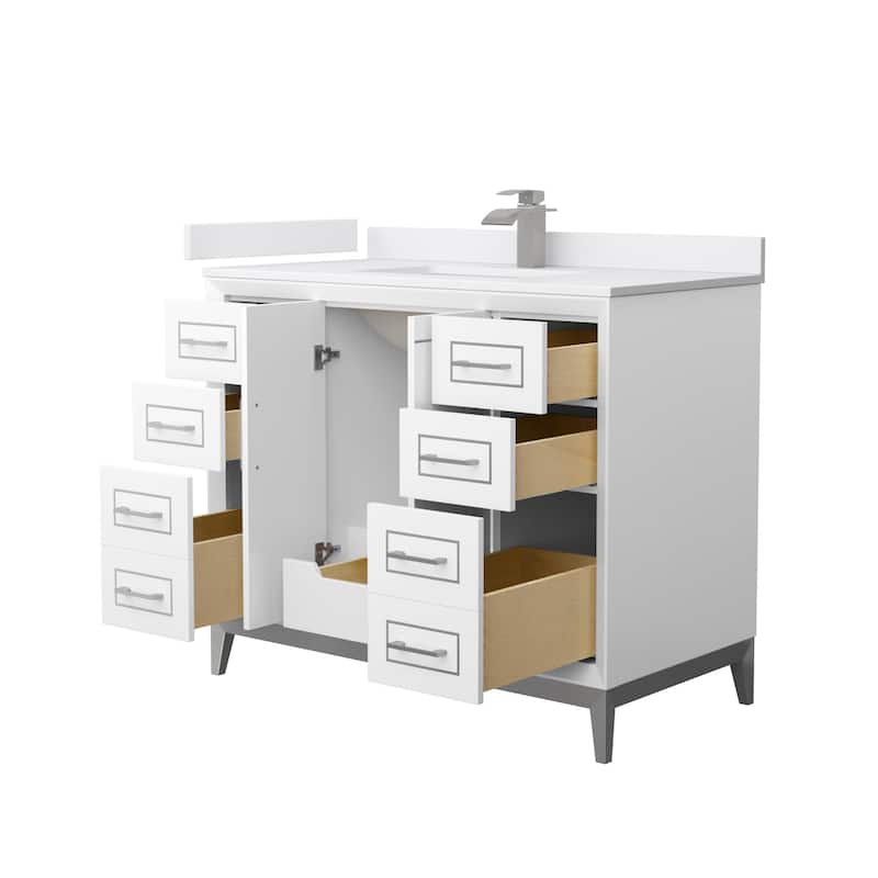 Wyndham Collection WCH515142S-VCA-UNSMXX Marlena 42" Free Standing