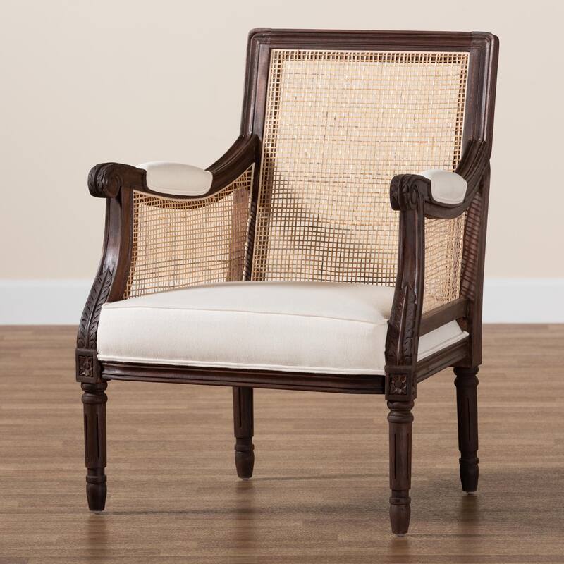 bali & pari Desmond Traditional French Wood Accent Chair