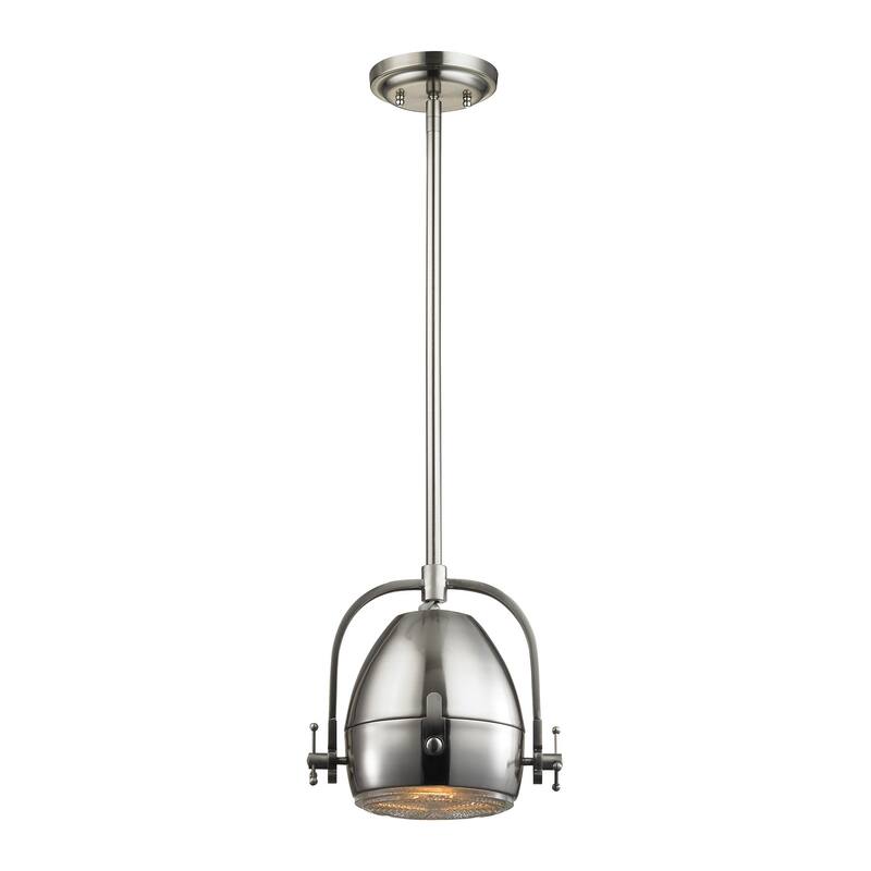 Urbano 8-inch Wide 1-Light Mini Pendant in Polished Chrome - Nickel