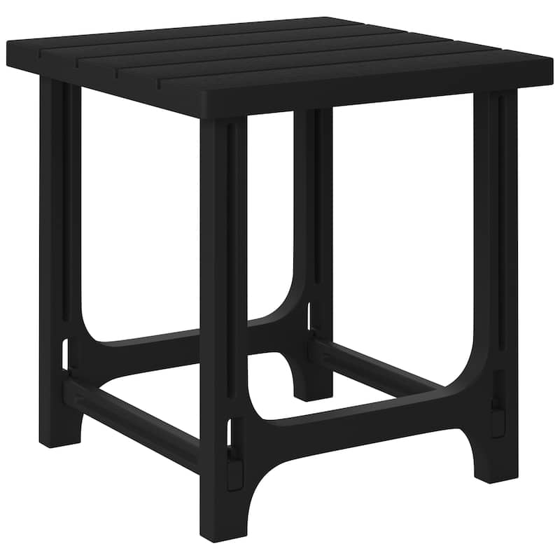 Coastline Outdoor Poly 3-Piece Set Adirondack Chair with Side Table