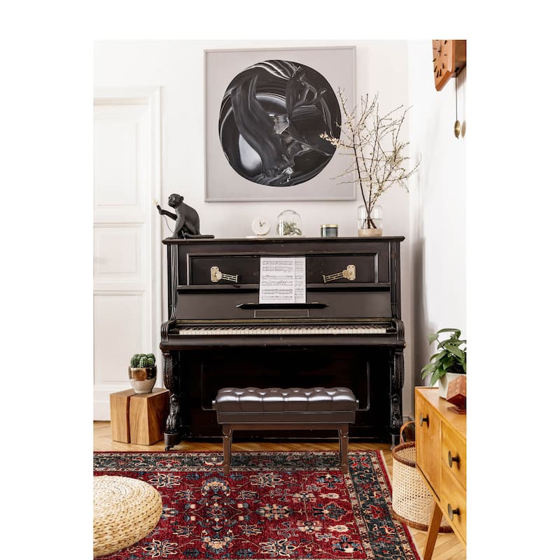 ECARPETGALLERY Hand-knotted Aryana Red Wool Rug - 5'7 x 7'7